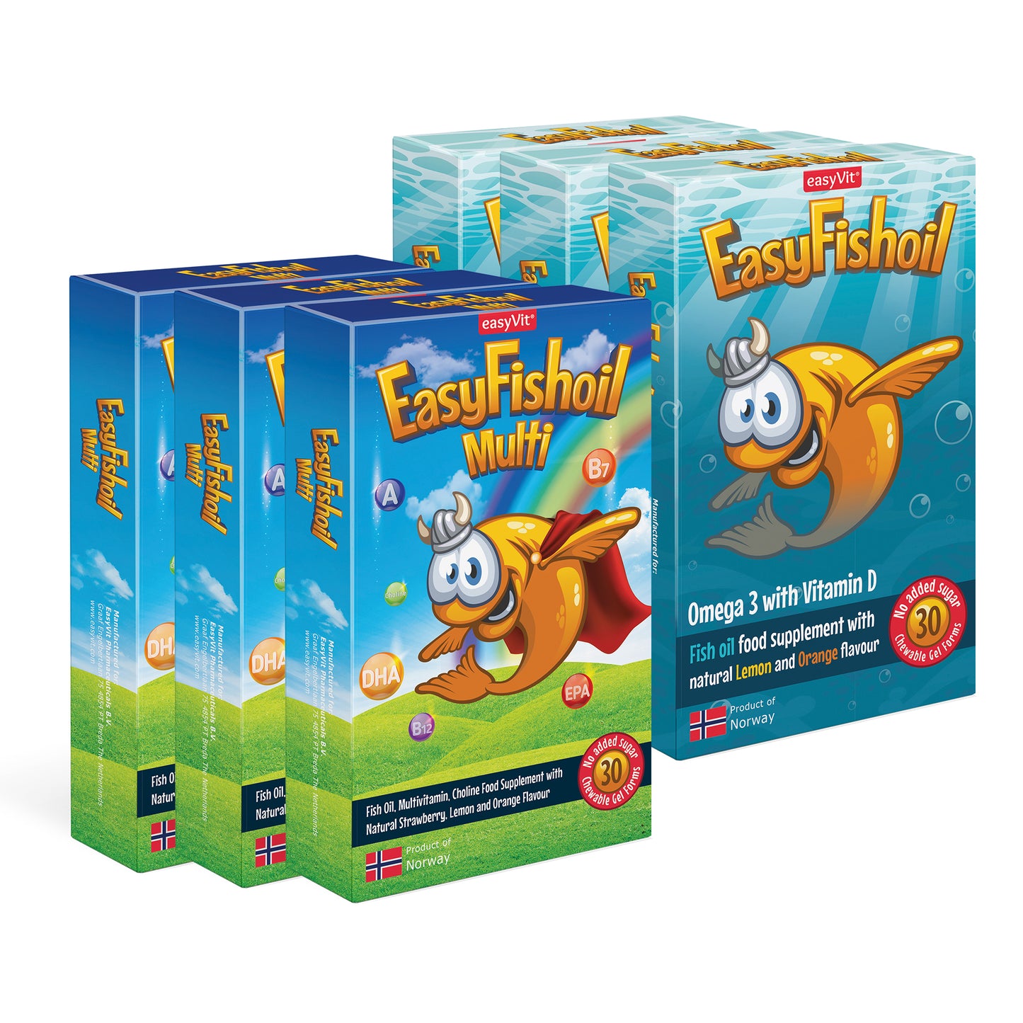 EasyFishoil - Omega 3 & Multivitamin - 2x 90 Stk.